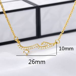 Zircon langue <span class=keywords><strong>arabe</strong></span> <span class=keywords><strong>d</strong></span>éclaration <span class=keywords><strong>d</strong></span>'<span class=keywords><strong>amour</strong></span> collier pour femmes cristaux arabes pendentif collier ras du cou bijoux de mariage cadeaux - Product Image 3