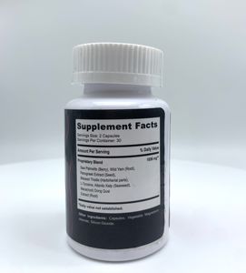 Capsules de complément alimentaire à base de plantes DUOZI avec extrait de palmier nain, de maca et de fenugrec, 60 capsules, 1036 mg par portion, soutien immunitaire - Product Image 2