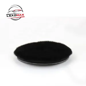 5 Inch Car Polishing Wool Pad 100% Lambskin Car Cutting Polishing Cr Buffing Wool Pad