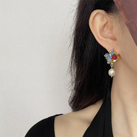 Pendientes de Cobre de Diseño Divertido y Elegante, Material Premium, Venta al por Mayor de Fábrica, Brincos Geométricos de Moda