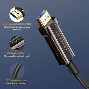 CableCreation光ファイバーHDMI2.1VAOCケーブル (ラップトップBlu-rayプレーヤー用) PS4XboxHDTVプロジェクター8kHDMI光ケーブル