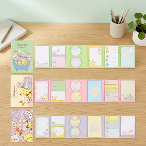 Set de 12 Notas Adhesivas Pokemoned de 6 Pasos, Papelería Coreana para Niños, Bloc de Notas con Personajes Lindos, Modelo AB0172, Distribuidor al por Mayor - Product Image 3