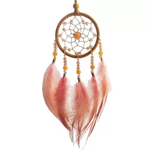 <span class=keywords><strong>Attrape</strong></span>-rêves 2026 : Anneaux métalliques pour voiture, mariage, décoration intérieure, ornement mural suspendu en plumes pour enfants - Product Image 4