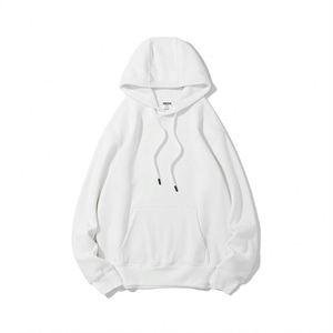 Heavy <b>Thick</b> Hoodie Pure Color Fleece Screen Printed Double Sided Men'S Outerwear Clothing Manufacturers Custom Hoodies With <b>Rope</b> - Product Image 1