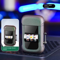 Allume-cigare électrique créatif coupe-vent Plasma BBQ bougie Camping allume-feu gros chanceux Jackpot sans flamme double arc