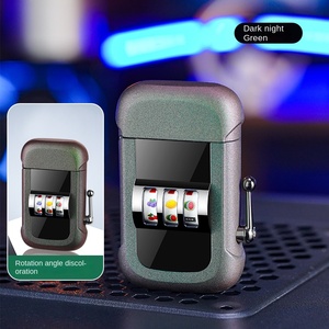 Eléctrico creativo a prueba de viento Plasma barbacoa vela Camping fuego encendedor al por mayor Lucky Jackpot sin llama doble arco encendedor de cigarrillos - Product Image 3