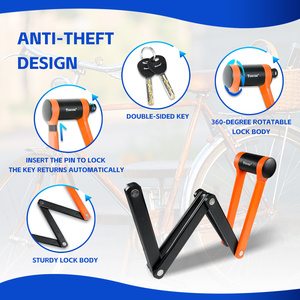 Tonyon Ebike Xe Đạp Phụ Kiện 360 Độ Xoay Khóa Cơ Thể Gấp Ổ Khóa 1200Mm Trọng Lượng Nhẹ Kỹ Thuật Số Xe Đạp Gấp Khóa - Product Image 3
