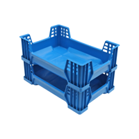 Bac d'élevage d'insectes en plastique empilable JOIN, taille personnalisée 600x400x190mm, PP noir, pour l'élevage de mouches soldats noires et de vers de farine