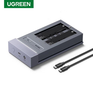 Boîtier de clonage SSD M.2 NVMe double baie UGREEN 40 Gbit/s USB4 avec support NVMe, clonage à une touche, station d'accueil <span class=keywords><strong>RAID</strong></span> SSD et ventilateur de refroidissement - Product Image 1