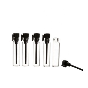 5ml <b>Mini</b> Plastic Stopper Sticker Perfume Glass Vials Essential Oil Refillable Perfume <b>Bottles</b> Sample - Product Image 1