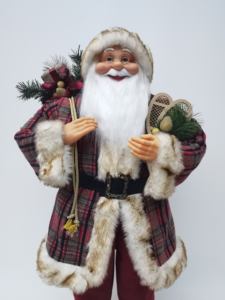 Figurine de Noël artisanale traditionnelle de 90 cm, Père Noël debout, décoration intérieure, poupée, cadeaux de Noël, vente en gros d'usine - Product Image 6