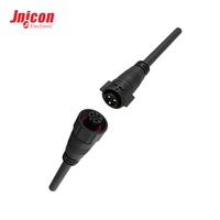 20A 300V 3-Poliger Wasserdichter Steckverbinder M19 Geformt mit Kabel Push-Lock Kabelverbinder für LED-Beleuchtung Signalübertragung UL TUV