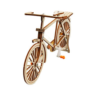 Penjualan paling laris mainan pembelajaran kayu sains Diy Model sepeda kayu 3D batang mainan pendidikan sains untuk anak-anak. - Product Image 5