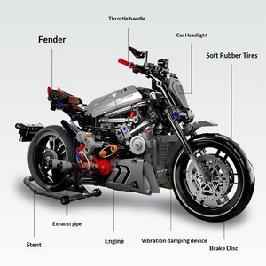 Panlos 672002 Du Kadi <span class=keywords><strong>Demon</strong></span> King Moto de Course Modèle de Jouet en Blocs de Construction à Petites Particules - Product Image 2