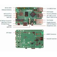 Ordinateur monocarte Radxa ROCK 3C RK3566 avec processeur 4 cœurs, NPU et sortie 4K par Radxa