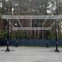 Soporte Modular Plegable de Acero/Hierro de 6 Metros para Exteriores, con Manivela, Capacidad de Carga de 250 kg, para Altavoces Line Array