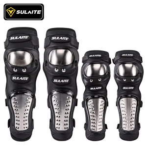 Protège-genoux et coudes en acier inoxydable Sulaite pour <span class=keywords><strong>moto</strong></span>, protection complète pour adultes, conduite tout-terrain, course, protège-jambes - Product Image 1