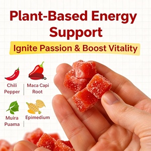Gomitas Picantes, 60 Unidades, a Base de Plantas, Energía, Mejora del Estado de Ánimo, Apoyo a la Vitalidad con Chile, Raíz de Maca, Muira Puama, Epimedium - Product Image 5