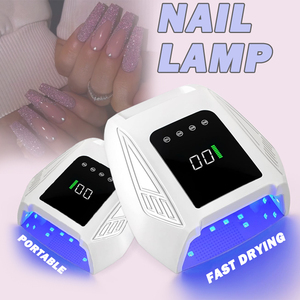 Lampe à ongles UV LED portable rechargeable, séchage rapide, sécheuse de vernis gel en plastique pour la maison, le salon et la manucure - Product Image 1