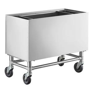 Ticari açık ve <span class=keywords><strong>Bar</strong></span> istasyonu buz Bin lavabo <span class=keywords><strong>Bar</strong></span> buz kovası sepeti ile sürgülü kapak ile Caster mobil buz kutusu - Product Image 2