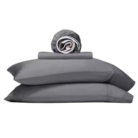 100% ensemble de draps de refroidissement en bambou viscose draps de lit doux et soyeux literie