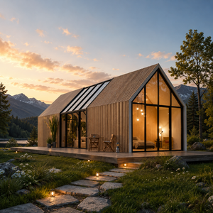<span class=keywords><strong>Casa</strong></span> Prefabricada de Estructura de Acero Ligero de Diseño de Lujo, Villas Prefabricadas Postmodernas de Bajo Costo, <span class=keywords><strong>Casa</strong></span> Habitable con Dormitorio y Baño Mejorados - Product Image 1