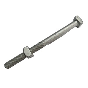 5/8 mạ kẽm nhúng nóng đầu vuông bu lông máy với đai ốc/BU lông và đai ốc cho phụ kiện đường dây điện - Product Image 4