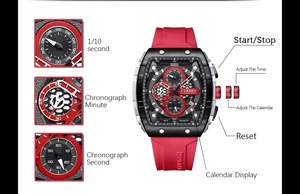 Montres Drioshipping de luxe minimalistes avec calendrier, en acier inoxydable, étanches, lumineuses, sportives, à quartz - Product Image 6