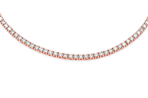 Collier chaîne tennis en or avec diamants de laboratoire, taille brillant rond, certifié IGI, bijoux de luxe, style unisexe - Product Image 3
