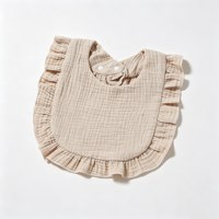 Bavoirs en tissu de coton imperméables de couleur unie pour bébés, ne blessent pas la peau, faciles à nettoyer, respirants, pour enfants