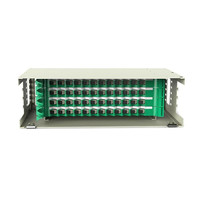 Panel Patch Fiber Optik 48 Port 2U Grosir, Frame Distribusi Optik Dasar 48 Core ODF Twilight Optic TW-ODF48P-DL ST/LC