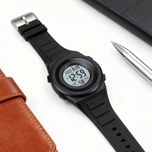 Montre digitale pour homme, luxe, plongée, alarme, bracelet en silicone, étanche, montre digitale d'extérieur pour homme avec chronographe - Product Image 5