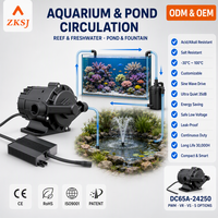 Pompa Submersible Brushless 24V DC High Flow High Lift 2000L/H 25m Head Statis Maksimal untuk Air Mancur Tenaga Surya Akuarium