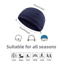 Gorro Deportivo Transpirable de Secado Rápido para Ciclismo y Running, Gorro Jacquard con Diseño de Calavera, Forro para Casco, Unisex, para Deportes al Aire Libre, Personalizable OEM