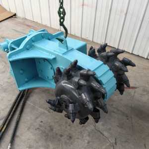 La fraiseuse excavatrice bibo est utilisée pour fraiser les fossés de roche lors de l'excavation de canalisations municipales. - Product Image 2