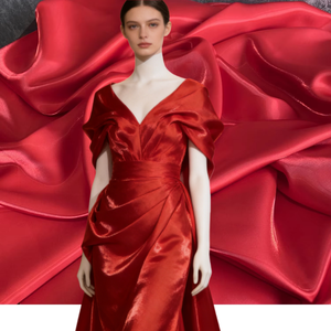 Tissu satiné Mikado liquide brillant à paillettes, prêt à l'emploi, brillant, épaisseur moyenne, tissé et teint pour VÊTEMENTS DE MODE - Product Image 3
