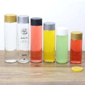 Botella de <span class=keywords><strong>Agua</strong></span> de Vidrio Transparente de 300ml, 400ml, 500ml, 800ml, Botellas de Vidrio para Bebidas y Almacenamiento de Alimentos con Tapa de Rosca - Product Image 5
