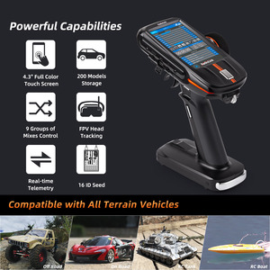 RadioLink RC8X Émetteur <span class=keywords><strong>radio</strong></span> <span class=keywords><strong>RC</strong></span> 2,4 GHz 8-16 canaux avec écran tactile IPS et télémetrie pour voiture <span class=keywords><strong>RC</strong></span>, bateau, crawler, robot - Product Image 4