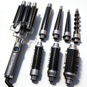 Fer à boucler professionnel 8-en-1 avec fûts interchangeables pour salon WLHC-001 – Conception interchangeable pour un changement rapide - Product Image 6