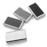 Étui à cigarettes métallique classique portable, design fin, capacité 20 cigarettes, personnalisable avec logo – Meilleures ventes