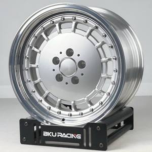 5x112ล้อ17 18 19นิ้ว2ชิ้นล้ออัลลอยขัดเงาสีเงินสำหรับ <span class=keywords><strong>Mercedes</strong></span> Benz W201 <span class=keywords><strong>W124</strong></span> W123 R107 W116 R129 W126 - Product Image 2