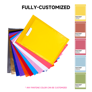 Custom <strong>Die</strong> <strong>Cut</strong> Printed Merchandise <strong>Punch</strong> Clear Plastic Shopper Ldpe Hdpe Handle Bag Merchandise <strong>Punch</strong>