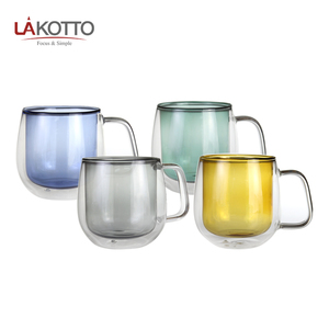 Taza de Café Ecológica de Alta Calidad, Taza de Té de Vidrio de <span class=keywords><strong>Doble</strong></span> Pared - Product Image 2