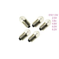 Instrument petites perles de lampe $single5 W E10 4.8V 6.0V 6.2V lampe de poche ampoule expérience enseignement lampe de poche