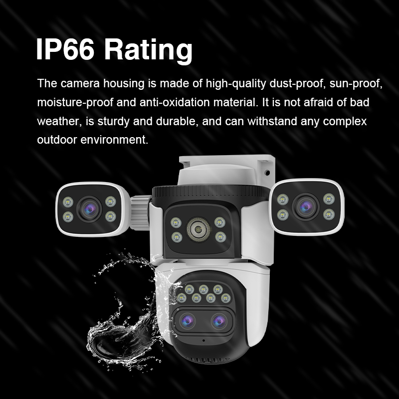 2026 New 10X Zoom HD 12MP Wifi Wireless Camera 3K Four Lens IP CCTV PTZ Outdoor Security Camera With Laser Lights · image 5