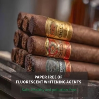 Étiquettes de bande de cigare personnalisées, gaufrage à chaud doré, découpe sur mesure, matériau papier écologique, autocollant vinyle, étiquettes de bague de cigare