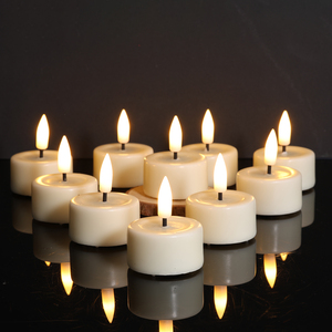 La décoration de la maison de Matti 3D vraie flamme lumière chaude cire de paraffine 5 heures minuterie sans flamme <span class=keywords><strong>led</strong></span> <span class=keywords><strong>bougie</strong></span> chauffe-plat - Product Image 1