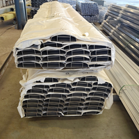 Profilé en aluminium structurel pour mur rideau, série 6000, revêtement poudré, solution de surface adaptée aux projets RD Alu, qualité construction