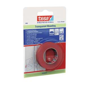 TESA - 04965-00015-05 Double Sided High Shear Filmic <b>Tape</b> - Trasparent - EAN 4042448182807 <b>ADHESIVE</b> <b>TAPES</b> - Product Image 1