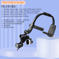 Offre Spéciale 5X/6X Réglable Dentiste Phare Chirurgical Dentisterie Loupe Dentaire LED Phare Binoculaire Loupes